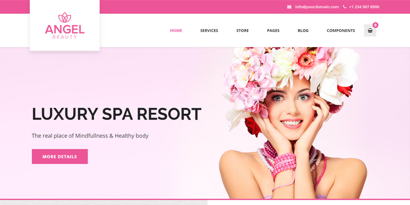 Beauty & Spa website designed by Webinfolink