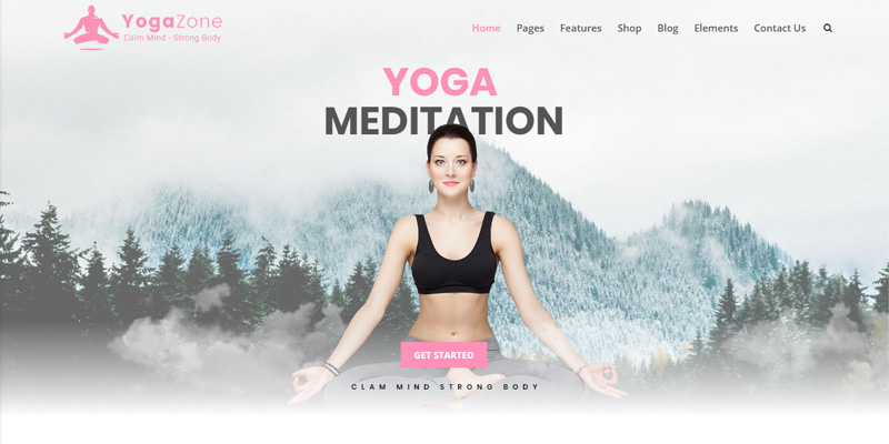 Gym & Yoga website designed by Webinfolink