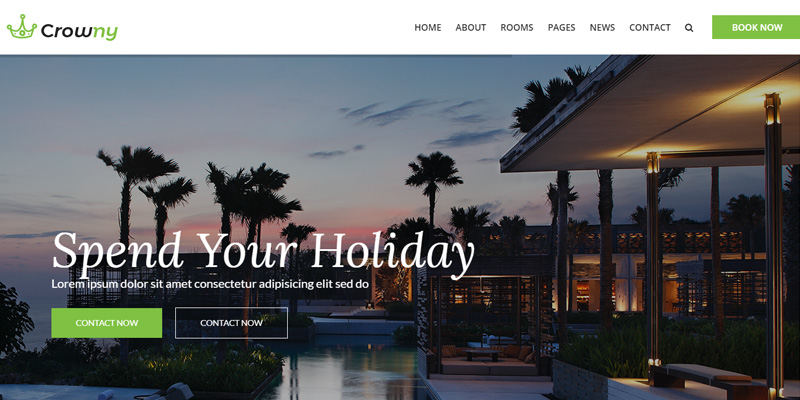 Hotels website designed by Webinfolink