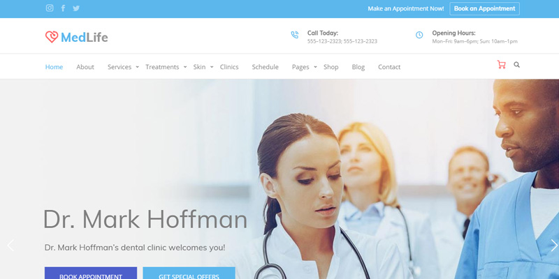 Medical website designed by Webinfolink