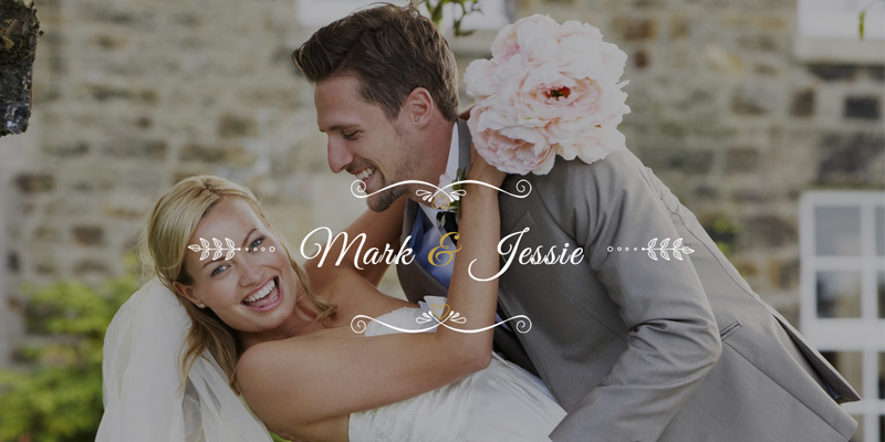 Weddings website designed by Webinfolink